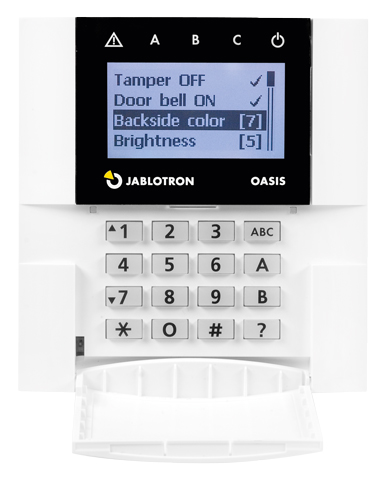 JA-81E  Tastiera cablata LCD con lettore RFID integrato